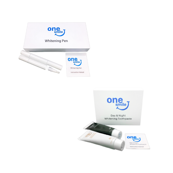 Teeth Whitening Pen and Day & Night Toothpaste Bundle
