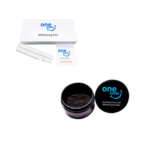 Teeth Whitening Pen and Activated Charcoal Bundle